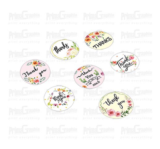 Sticker Label Bulat